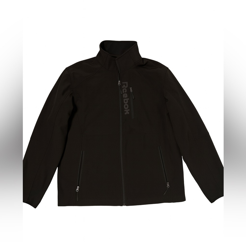 Reebok Men’s Black Softshell Full-Zip Jacket Size XL New Condition